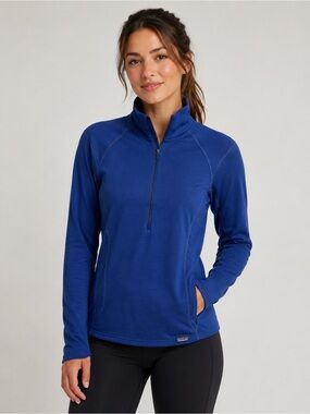 Patagonia Women’s Blue Quarter Zip Performance Pullover Jacket Athletic Top XS